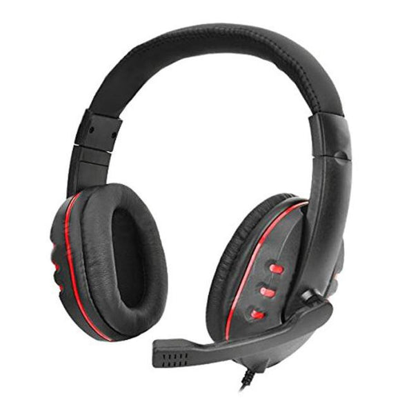 New Gaming Headset Voice Control For PS4 Black+Red