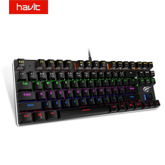 HAVIT Mechanical Keyboard 87 Keys Blue Switch